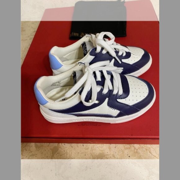 Palm Angels NIB Boy's Palm University Low-Top Leather Sneakers, (Size 13) (31EU) - Picture 3 of 6